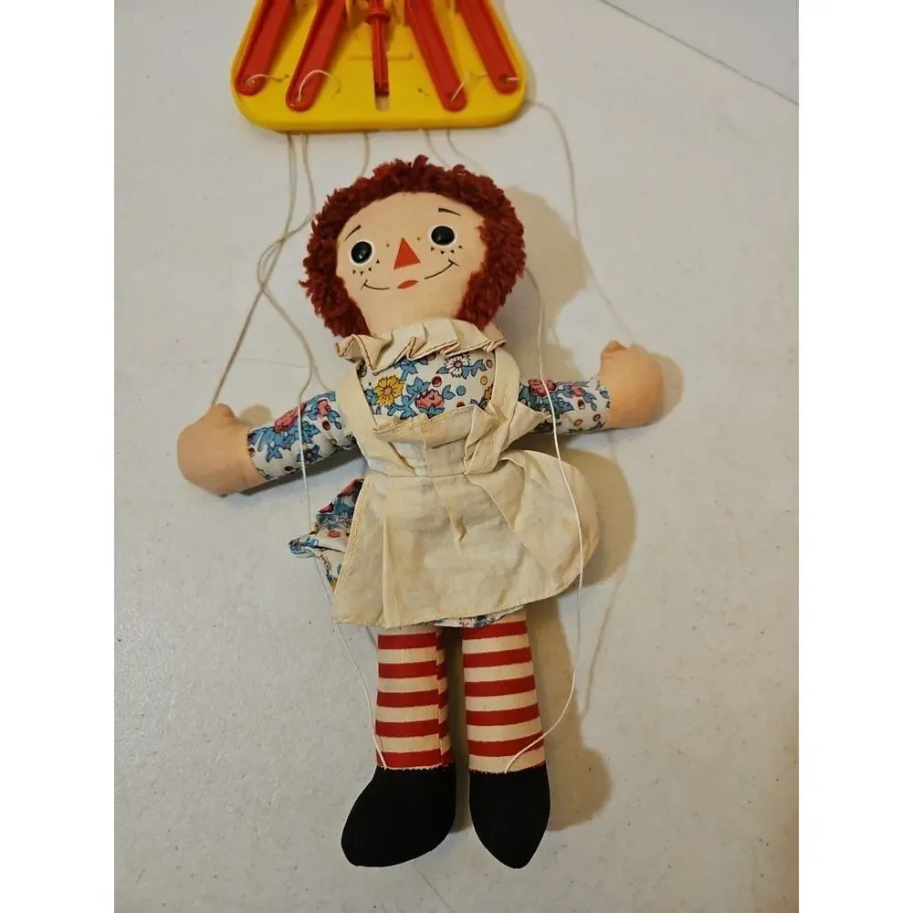 Vintage Raggedy Ann Marionette Knickerbocker Doll